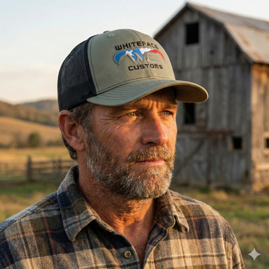 Green Acres Gear Hat - Whiteface Customs