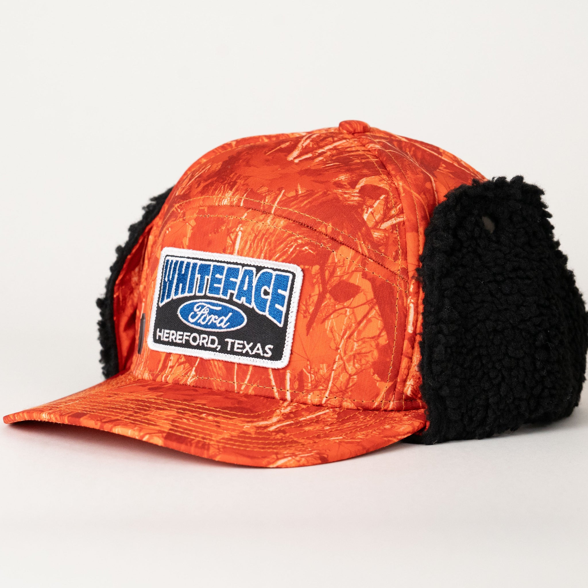 Winter Hat orange blue
